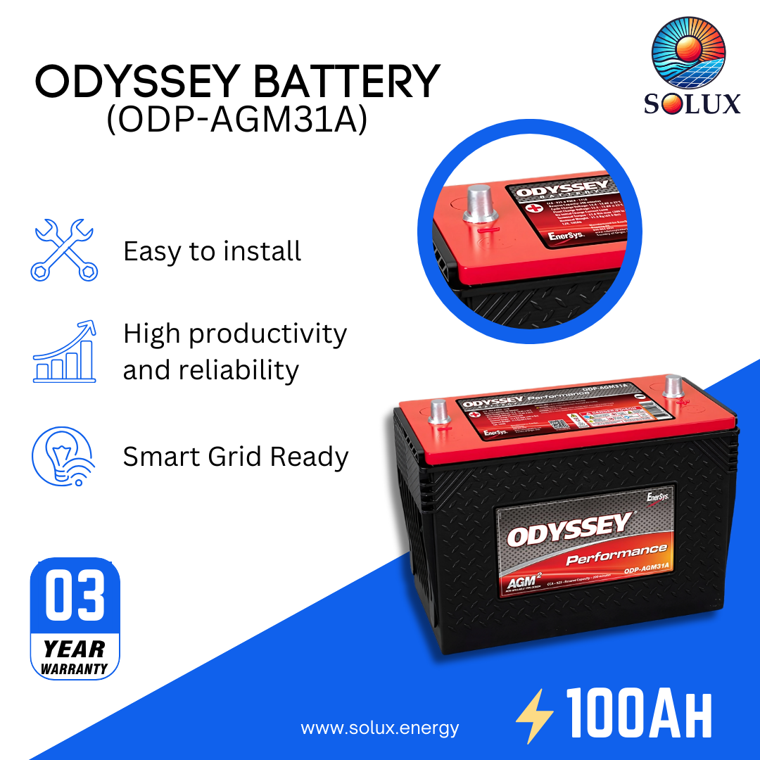 This is an image of Odyssey Battery 12 Volt 100AH Deep Cycle Battery